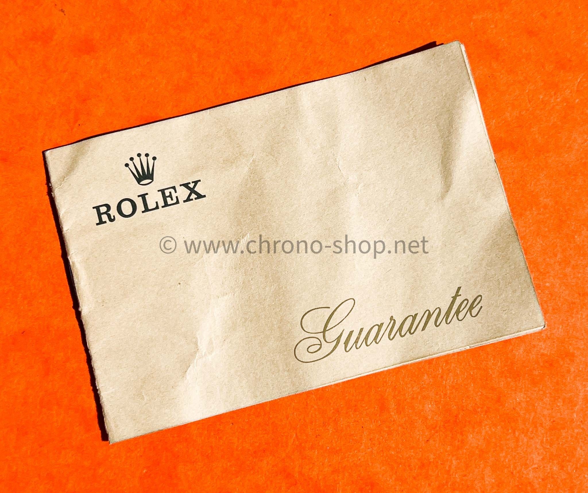 Rolex Blank 1971 Warranty Paper guarantee booklet ref 11.618-573.02-971-100 Submariner 1680,5513,5512 Daytona 6263,6262,6239
