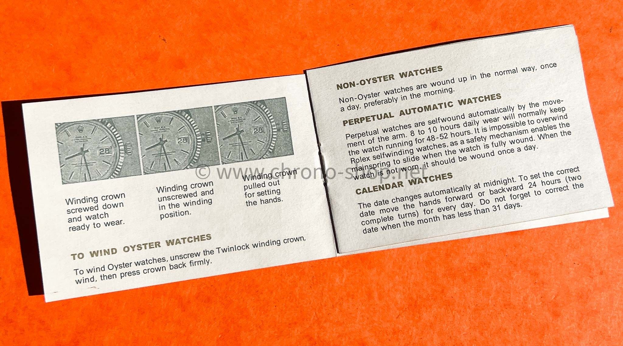 Rolex Blank 1971 Warranty Paper guarantee booklet ref 11.618-573.02-971-100 Submariner 1680,5513,5512 Daytona 6263,6262,6239