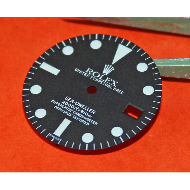 ♛ Factory Original 1665 Rolex Sea-Dweller Dial luminova For Plastic Model Dated Seadweller ♛ 