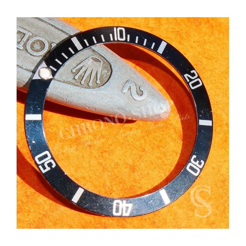 Rolex Sea Dweller 16660, 16600 NEW OLD OF STOCK genuine Black Bezel Insert graduated watch Luminova dot for sale