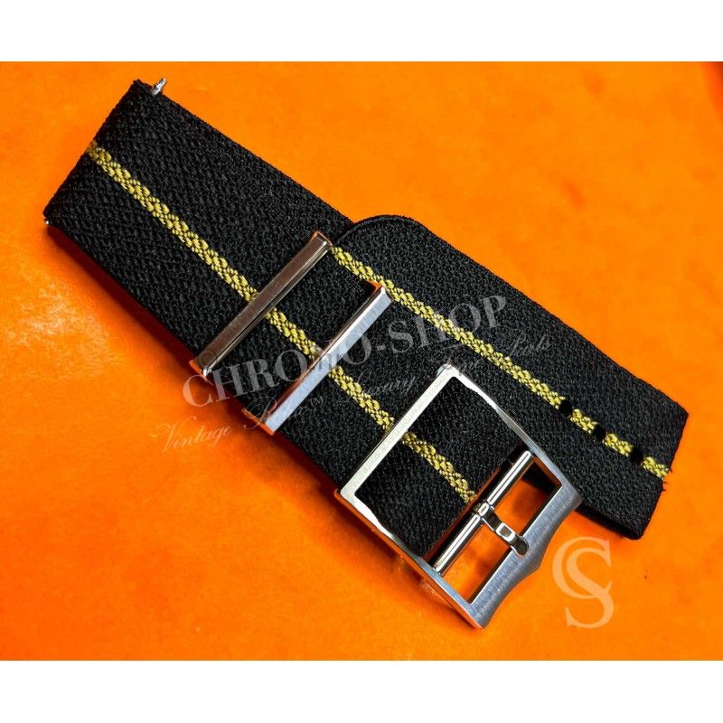 Tudor Genuine 20mm Factory Nato Watch Strap Black bronze line Color Heritage Black Bay Fifty‑Eight m79030n-0001 ref B240-101-Q1
