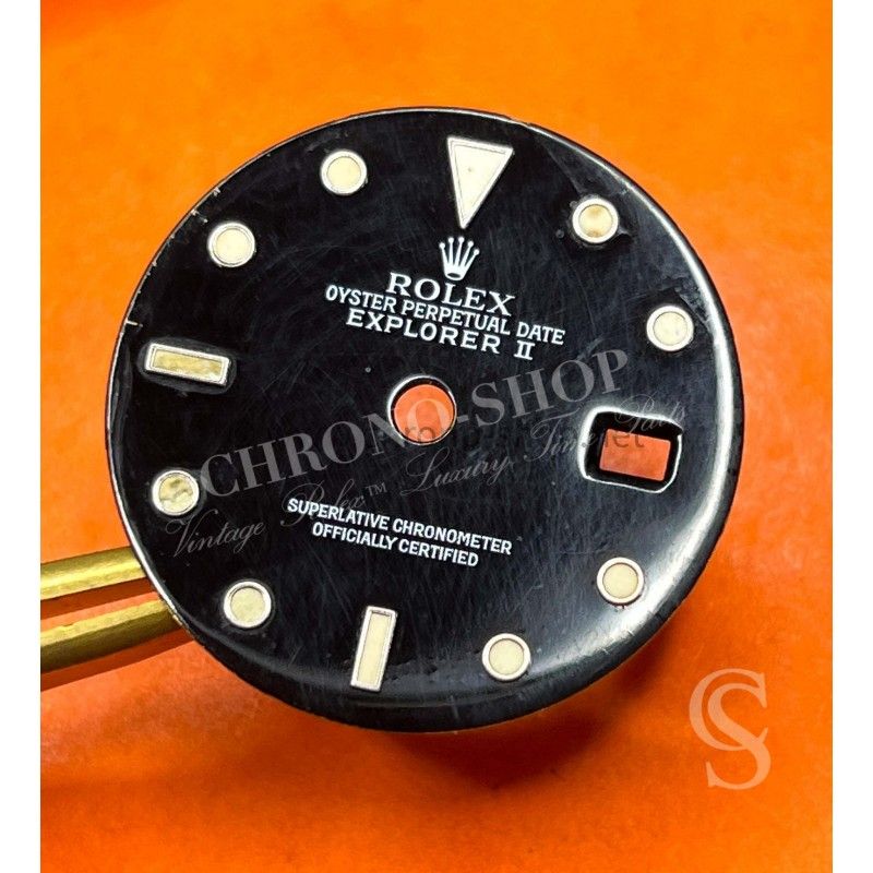 Rolex Vintage Black Pearl 80's 16550,16570 Oyster Perpetual Date Explorer II watch tritium Dial cal 3085,3185