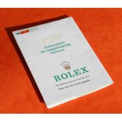 1987 GENUINE VINTAGE PAPER CERTIFICAT PUNCHED ROLEX OYSTER PERPETUAL ALLS MODELS