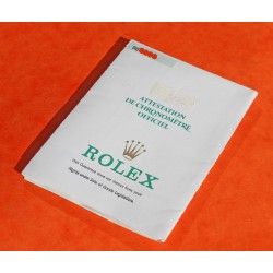 1987 GENUINE VINTAGE PAPER CERTIFICAT PUNCHED ROLEX OYSTER PERPETUAL ALLS MODELS