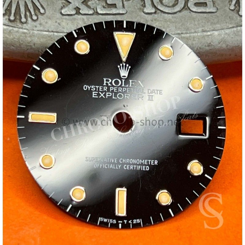 Rolex Vintage black color 80's 16550,16570 Oyster Perpetual Date Explorer II watch Creamy tritium Dial cal 3085,3185