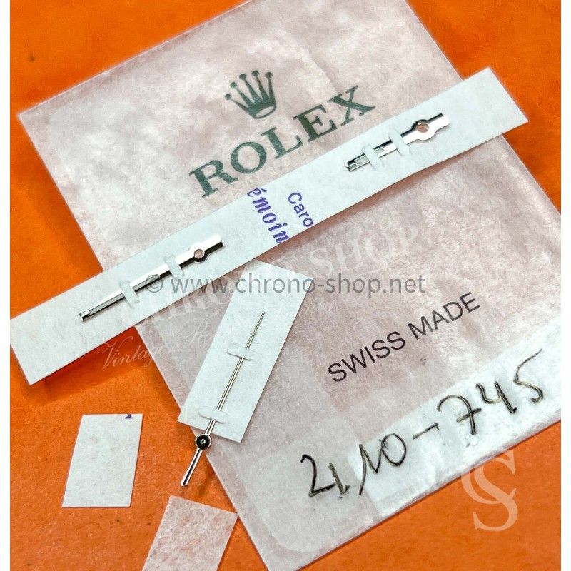 Rolex Jeu aiguilles Bâtons Or blanc V410-745 chromalight Montres Oyster DateJust 36mm 16019,16230,16200,116209 Cal 3035,3135