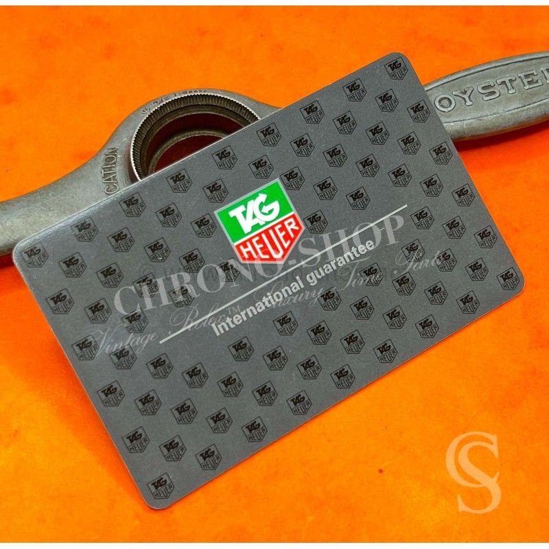 TAG HEUER Carte internationale de Garantie Vierge + livret garantie internationale