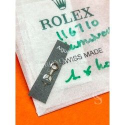 Rolex GMT-Master II 116710LN White Gold Green Luminova NEW Mercedes hours Hand ORIGINAL