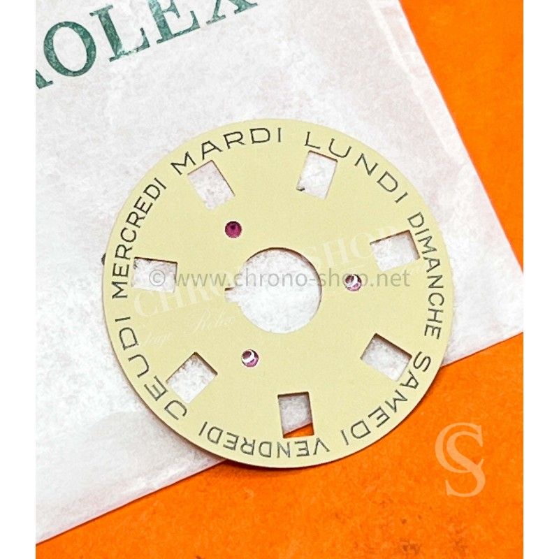 Rolex Rare Genuine French Champagne, Beige Days Disc 3055, 5055 Part President Day Date watches 18026,18028,18029,18038