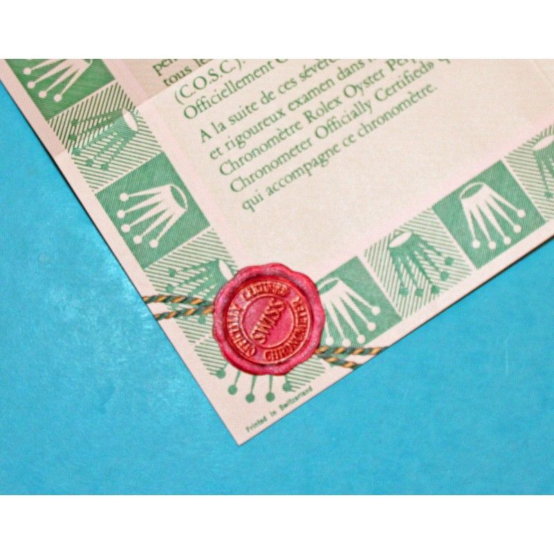 1987, 1988 R SERIAL GENUINE VINTAGE PAPER CERTIFICAT PUNCHED ROLEX OYSTER PERPETUAL ALL MODELS