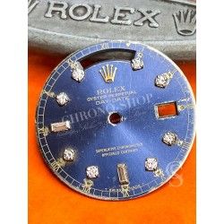 Original Vintage Rolex Mens President Used Day Date Blue diamonds Watch Dial 18238,18038 cal 3055 for restore