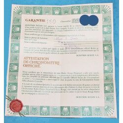 1987, 1988 R SERIAL GENUINE VINTAGE PAPER CERTIFICAT PUNCHED ROLEX OYSTER PERPETUAL ALL MODELS