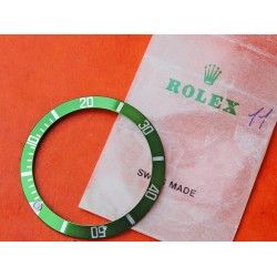 ♛ RARE 16610 LV ROLEX BEZEL INSERT SUBMARINER DATE LIMITEE LUMINOVA DISQUE DE LUNETTE  ♛