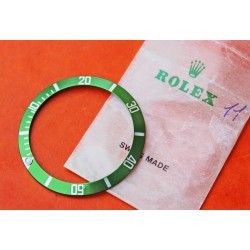 ♛ Rare Original Rolex Submariner date 16610 LV Green bezel insert Stainless Steel ♛