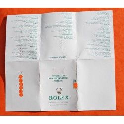 1987, 1988 R SERIAL GENUINE VINTAGE PAPER CERTIFICAT PUNCHED ROLEX OYSTER PERPETUAL ALL MODELS