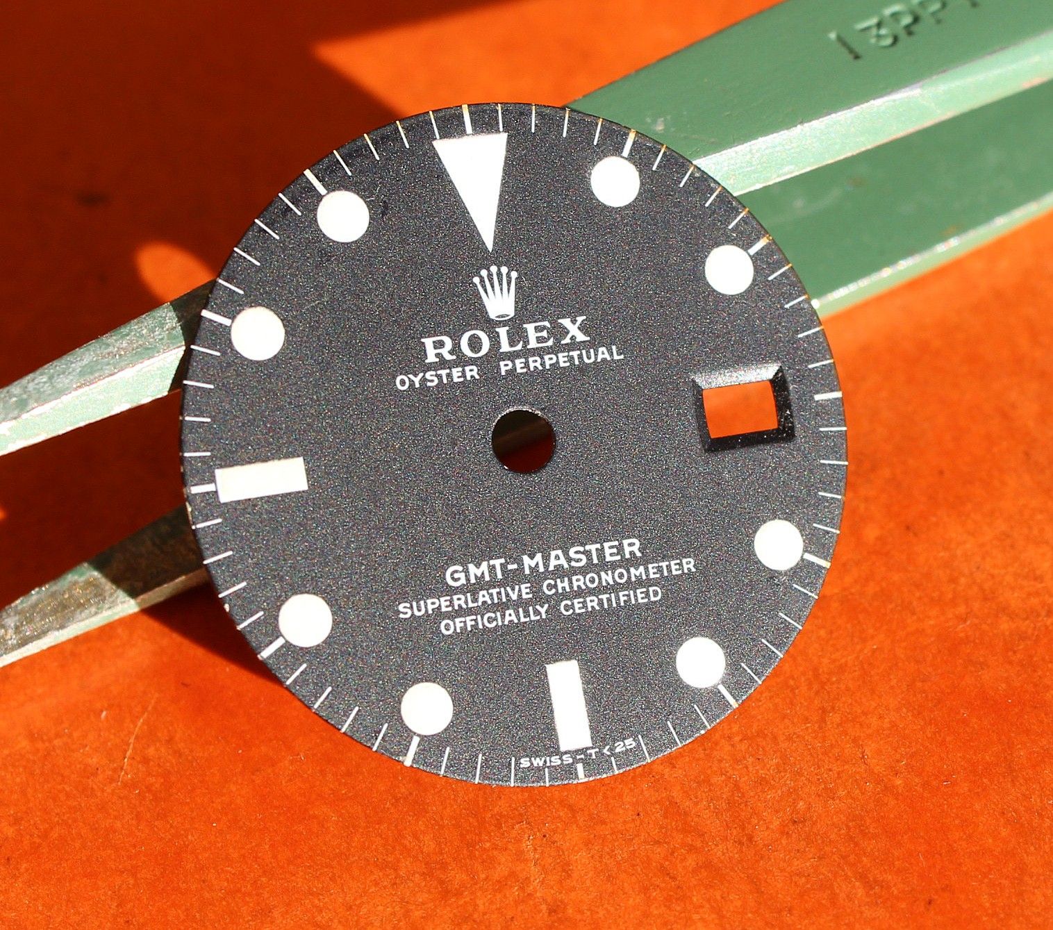 Cadran Rolex GMT 1675 Pièces Détachées – Style Ancien, Calibre 1570, Finition Al Maktoum UAE