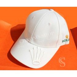 ★★ RARE CASQUETTE ROLEX ROLAND GARROS BLANCHE BIG LOGO COURONNE AUTHENTIQUE★★