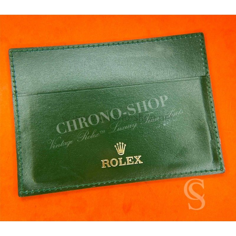 ROLEX PORTE CARTES ETUI CUIR LISSE DOCUMENTS MANUEL DE GARANTIE MONTRES ROLEX CARTE GARANTIE CB