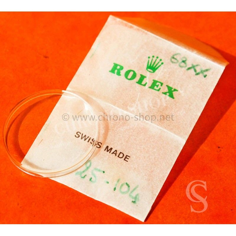 ★★ ROLEX Cyclop Glass cristal Plexi Crystal 25-104, 6466, 6624, 6625, 6627, 6628, 6824, 6825, 6827, 6828, 6829, 6830, 6831 ★★