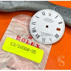 Rolex Datejust Mens 36mm Vintage Collectible BUCKLEY White Dial Black Roman Numerals Oyster 16014,16030 Cal 3035,3135