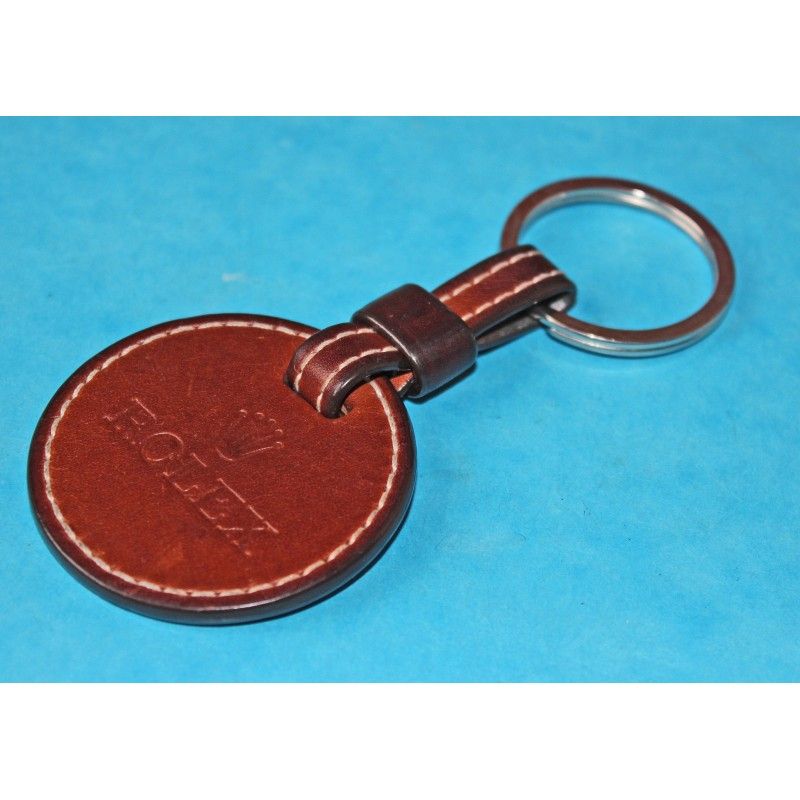 Accessories / Rolex Brown Leather Key Ring Holder