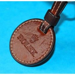 Accessories / Rolex Brown Leather Key Ring Holder