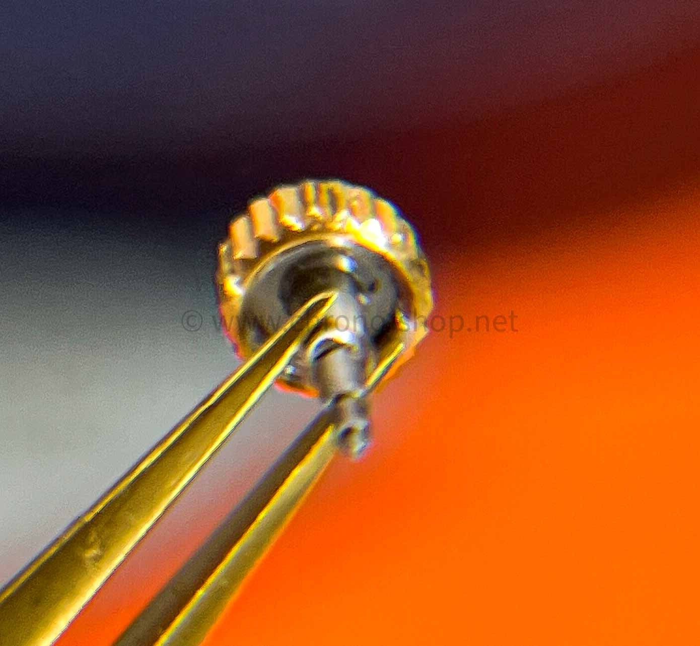 Couronne Remontoir Buren Dorée Jaune - Diamètre 3,9 Mm - Vintage Années 50 - Suisse