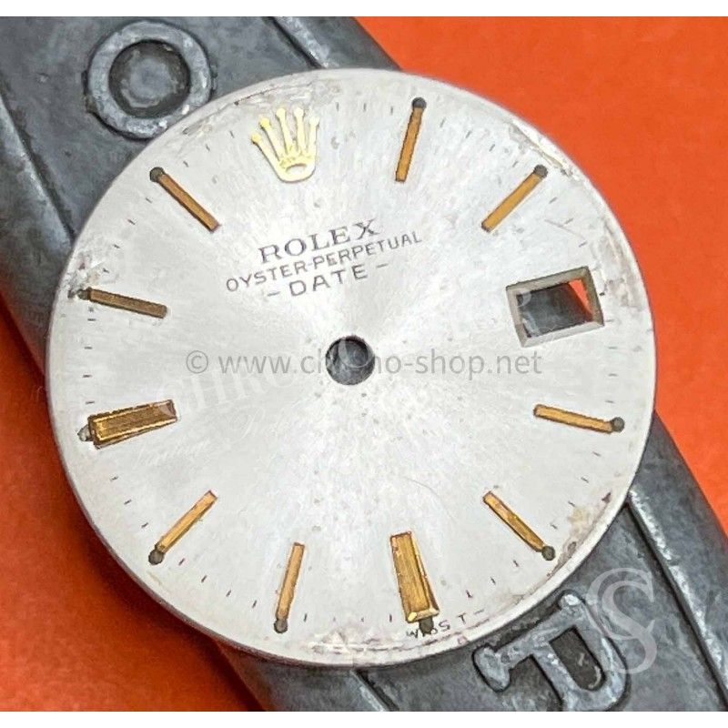 Original Rolex used for repair Ladies OYSTER PERPETUAL DATE BEIGE COLOR w/yellow Watch Dial for sale