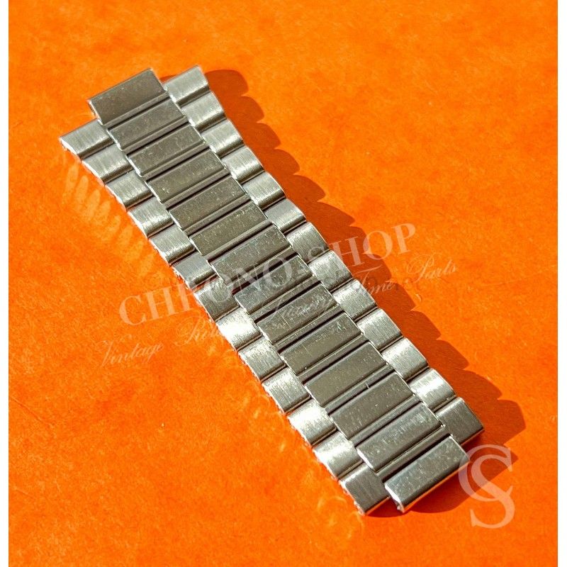 Vintage Ssteel 70's Watch half part 22mm style folded links bipolished Bracelet
