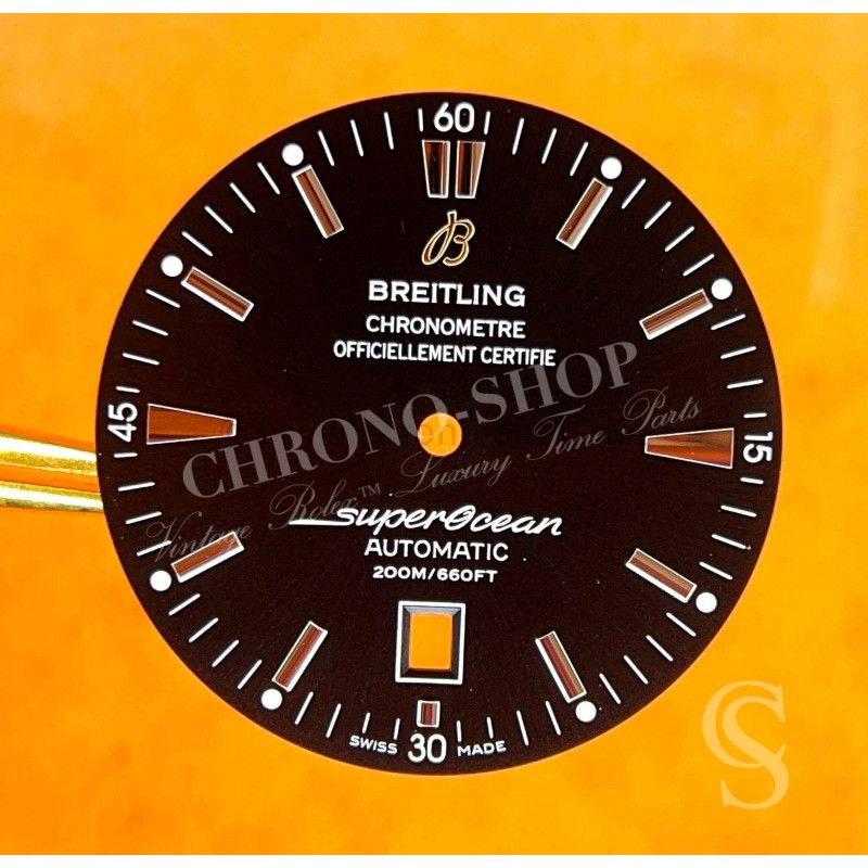 Breitling Superb Rare Watch dial part 33mm black color Superocean diver Men's Watch