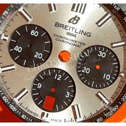 BREITLING GENUINE RARE WATCH DIAL CHRONOMAT B01 42mm PANDA BLACK SILVER REF AB0134101G1A1