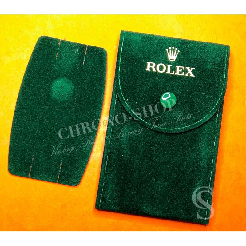 Rolex Original Large XL green suede velvet pouch traveler's holder case watches Datejust,Submariner,Gmt,Daytona,Explorer,AirKing