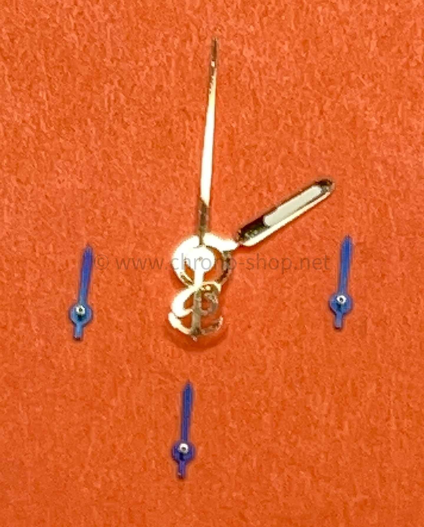 Jeu D'aiguilles De Montre Argent Et Bleu Pour Mouvements 8215, 8205, DG2813, 3804, 1612 - Taille 16mm/15mm/10mm (centre à Pointe) - Remplacement Et Personnalisation