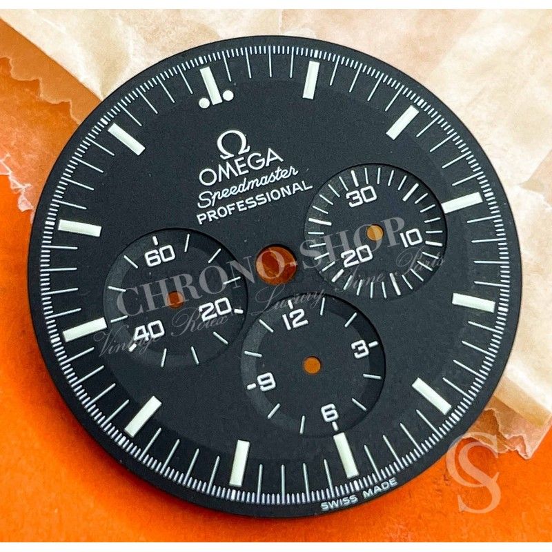 Omega Vintage Cadran Montres SPEEDMASTER Professional Moon Watch Cal.1861, 861 Luminova signé SINGER