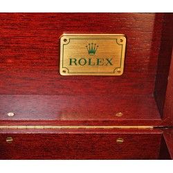 Vintage BIG Rolex President Day Date Datejust Daytona Luxe Gold Watch Box Case Leather Buckle gold Logo ref 81.00.71