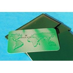 2004, 2005 Vintage Rolex Green Leather Business Card Wallet holded card and calendar + translation booklet