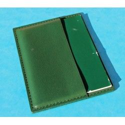 2004, 2005 Vintage Rolex Green Leather Business Card Wallet holded card and calendar + translation booklet