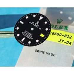 N.O.S ROLEX 16660 16600 BLACK GLOSSY DIAL FOR SEA-DWELLER WATCH WITH 3035 3135 MOVEMENT LUMINOVA VERSION