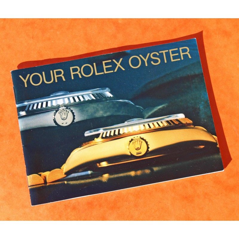 LIVRET ROLEX "YOUR ROLEX OYSTER" 1988 SUBMARINER DAYDATE OYSTERQUARTZ DATEJUST OR