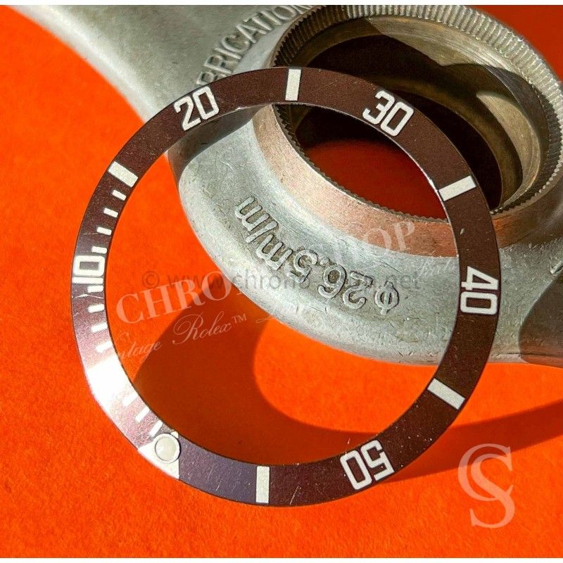 Rolex Chocolate color patina bezel Luminova insert Inlay for sale Submariner watches 14060,14060M