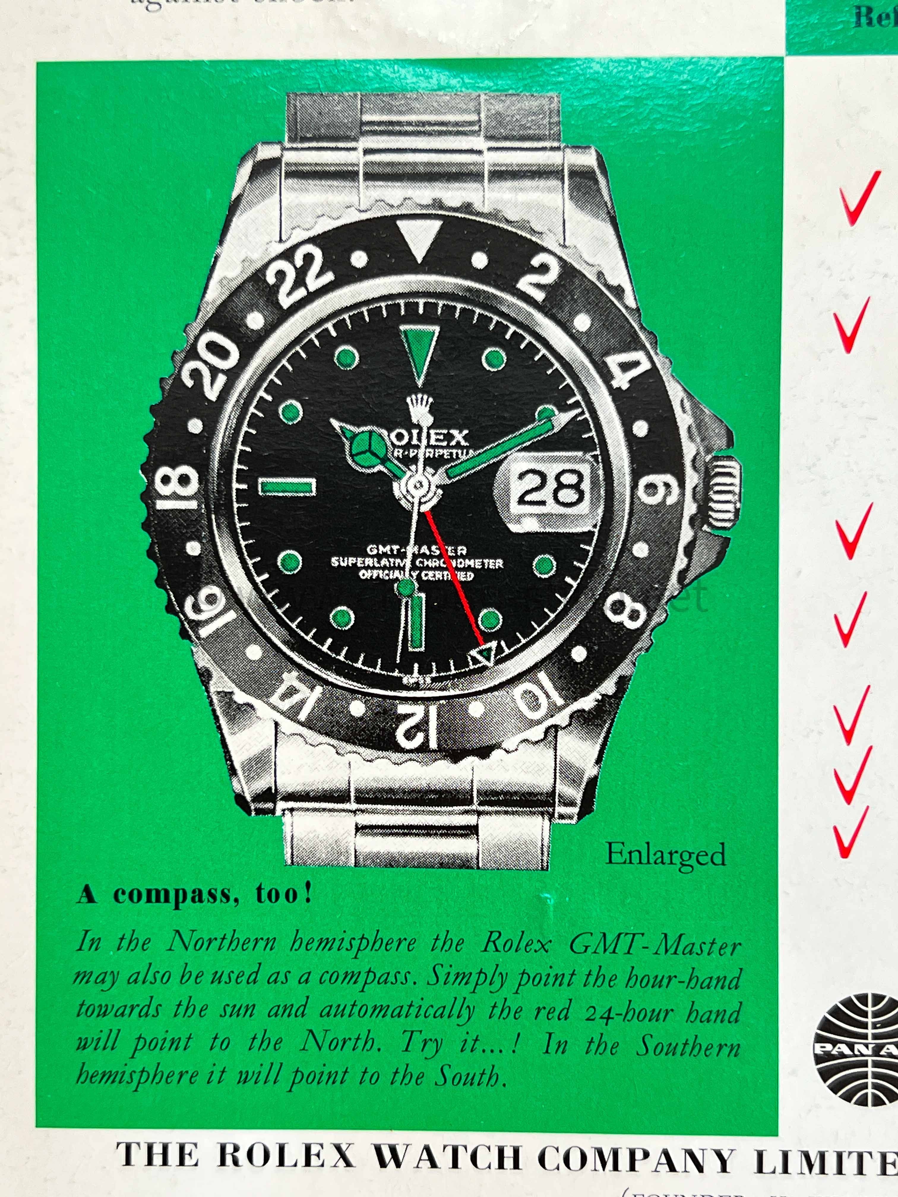 Rolex Rare vintage 1970 Livret Document anglais