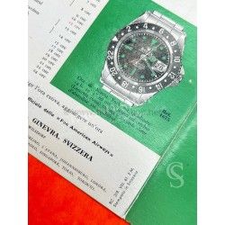 Rolex Rare vintage 1961 Livret Document Italien Notice Montres anciennes ROLEX GMT MASTER REF 1675, Cornino, Pointed Crown