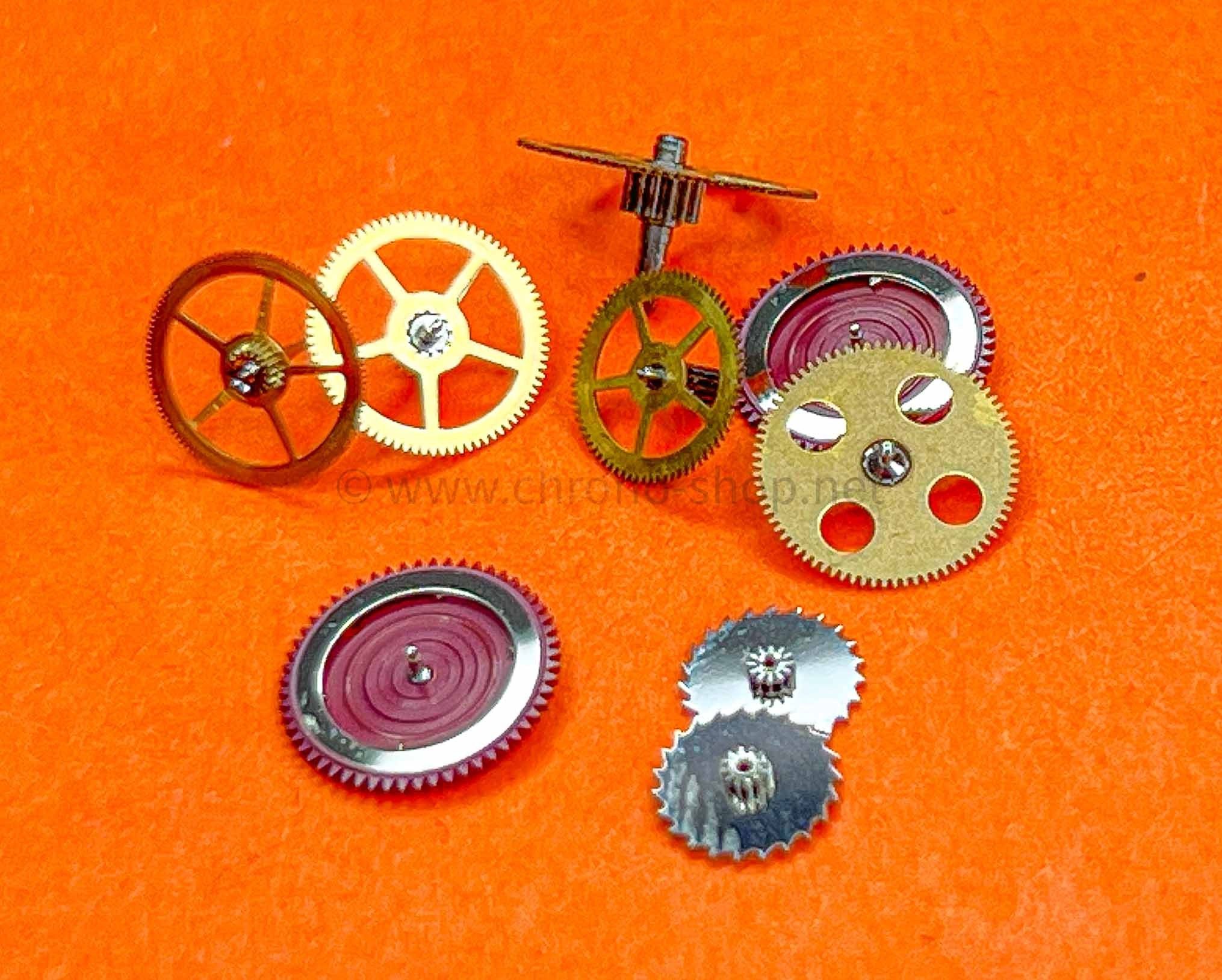 Rolex calibre 3135 Lot Of Watch spares part accessories, inversing wheels, hours,seconds,minuts wheels swatch bits for sale