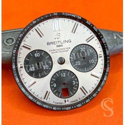 BREITLING AUTHENTIQUE CADRAN MONTRES HOMMES CHRONOMAT B01 42mm ARGENT / NOIR REF AB0134101G1A1