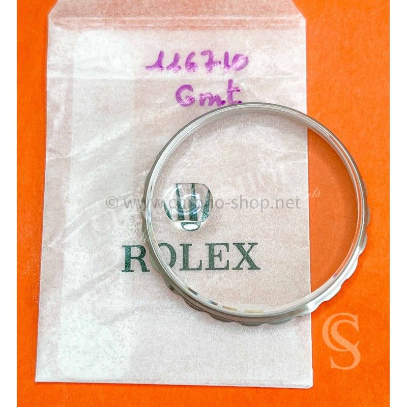 Rolex Rare watch part spare Retaining Sapphire Glass Bezel Ceramic GMT MASTER 116710 ref B319-2009-J1 and glass Ref 25-7035-3