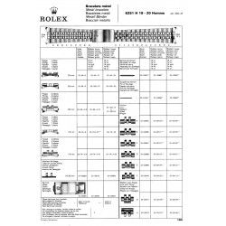 ROLEX MAILLON PLIE 6251H ref 32-20072 CONNECTION BOUCLE 15mm ACIER PLIE JUBILEE 6251H BRACELET ACIER 20/19mm