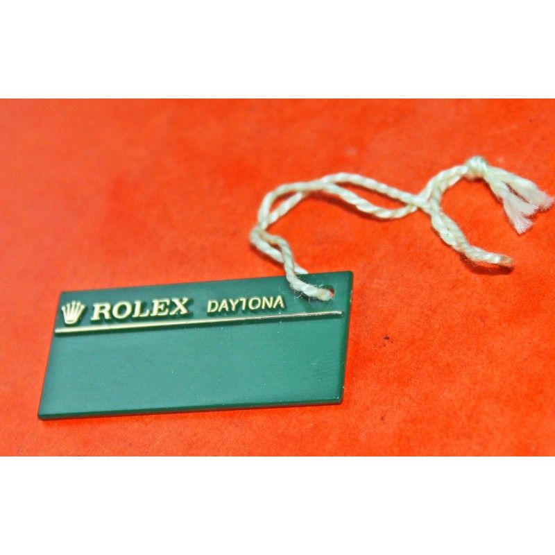 Rolex Tag DAYTONA 116520, 116528, 116523, New Style Green Rolex Hnag Tag with Crown 1990-2000