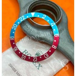 ROLEX VINTAGE INSERT COULEUR BLEU TURQUOISE FADED PEPSI GRADUE 24H MONTRES VINTAGES GMT MASTER 16750,1675