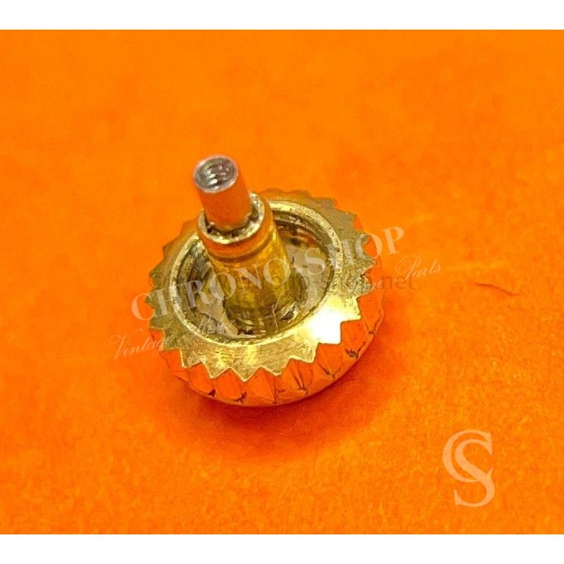 Rolex used for repair Yellow Gold Date screwed winding Crown Part 6mm ref 24-604-8-1 Datejust watches
