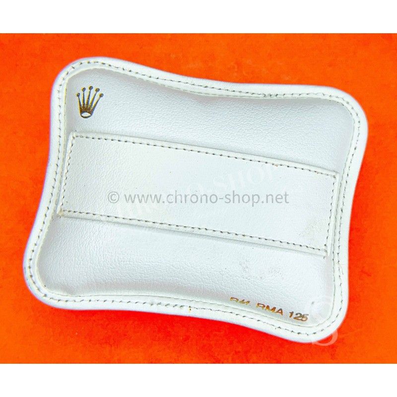 ROLEX GENUINE RMA 125 LEATHER PILLOW WHITE COLOR CUSHION WATCH PART SHOWROOM DISPLAY PILLOW BOXSET